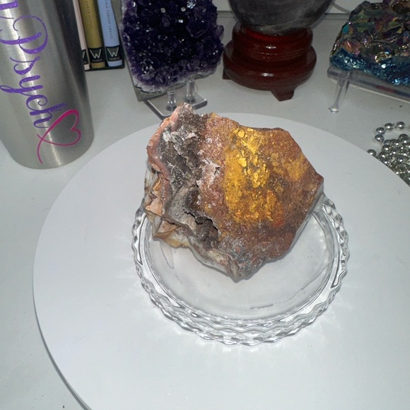 Carnelian Agate Quartz Druzy Freeform 83MM - CNAGATEFREEFORM-001 - Picture 5 of 9